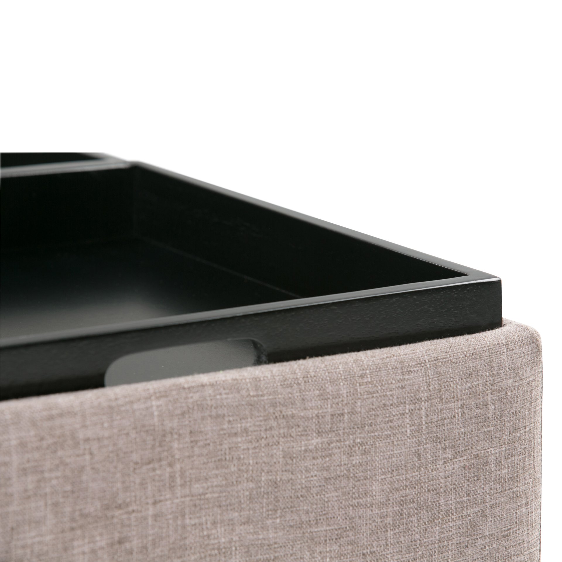 Avalon - Square Coffee Table Storage Ottoman - Fawn Brown - Image 3