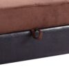 Upholstered Ottoman Elegant - Chocolate - Image 5