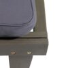 Ariana - Wooden Chaise Lounge With Cushion, Stylish Outdoor Relaxation - Gray - Image 13