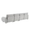 Modern Oversized Sectional Sofa, L-Shaped Luxury Couch Set With 2 Free Pillows, 5 Seat Chenille Indoor Furniture With Chaise - Light Gray - Image 8