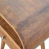 Circular Open Bedside Table - Chestnut - Image 5