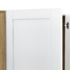 3 Door Storage Wardrobe For Dedroom With Shelves And 2 Drawers, Side Storage Shelves - White - Image 9