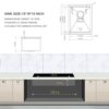 15" Undermount Kitchen Sink 16 Gauge Ledge Workstation - Brushed Nickel - Image 3
