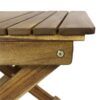 Outdoor Folding Wooden Side Table - Natural - Image 9