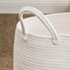 Francis Cotton Round Laundry And Storage Basket - Orange / White - Image 7
