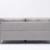 Damian - Woven Living Room Fabric Sofa, Loveseat (Set of 2) - Light Gray - Image 5