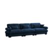 Modern 3 Seat Extra Large Sofa With Pillows Cloud Like Comfort - Blue - Image 11