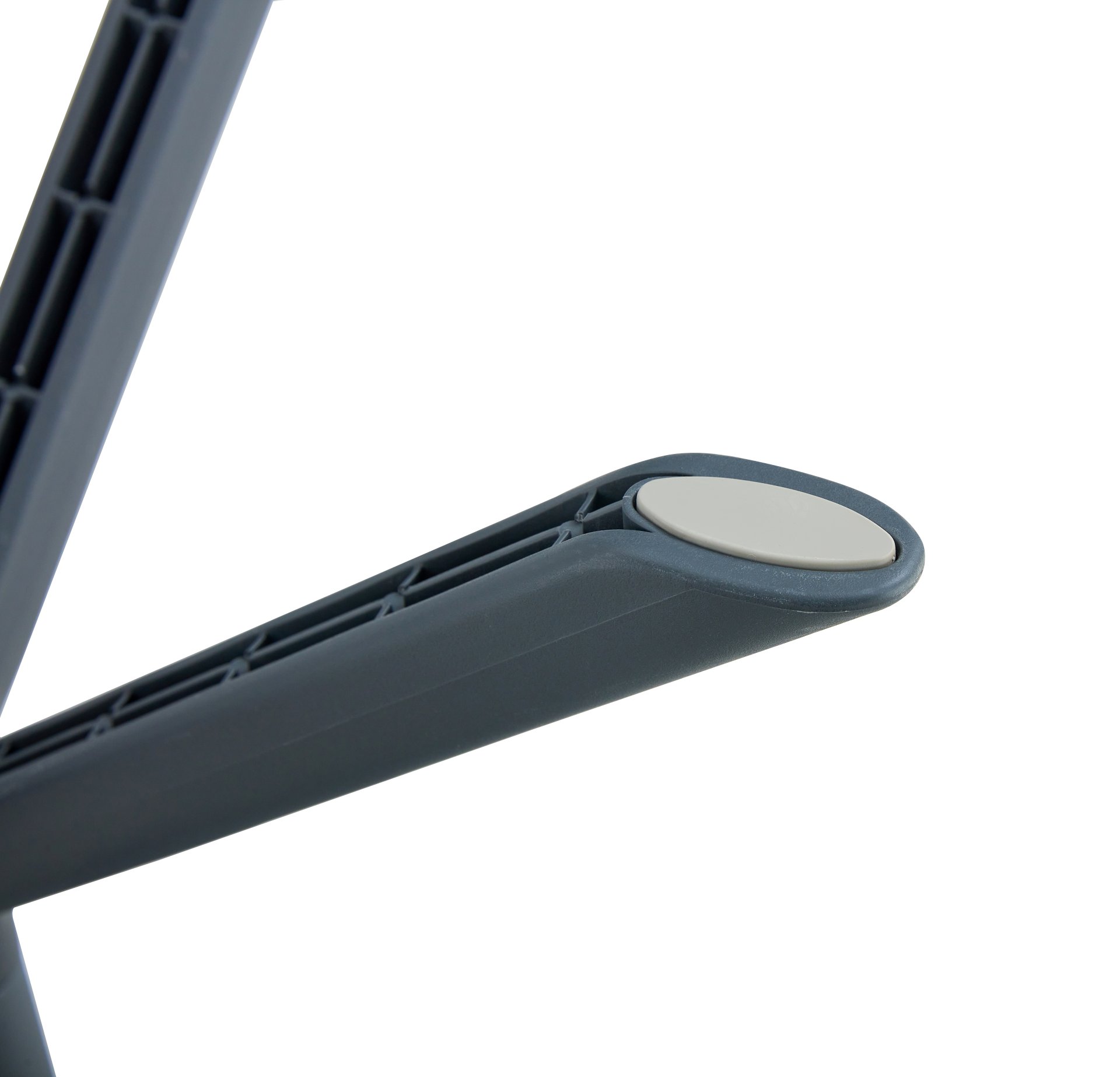 3 Piece Plastic Arm Chair Bistro Grs Premium Ocean Plastic - Charcoal - Image 5