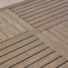 Transitional Acacia Wood Dining Table With Slat Panel Top - Gray - Image 6