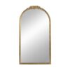 Wood Floor Mirror, Full Body Mirror Dressing Make Up Mirror For Bathroom - Gold - Image 2
