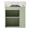 Modern Floating Bathroom Vanity With Ceramic Basin, Perfect For Small Bathrooms, Left Side Storage - Green - Image 14