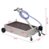 Heavy Duty 20 Gallon Low Profile Oil Drain With Pump Polypropylene - Gray - Image 3