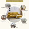 Modern L Shaped Sectional Sofa For Living Room Or Bedroom - Yellow - Image 6