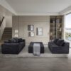 Modern 6 Piece Modular U Shaped Sectional Sofa With Chaise Lounge Corduroy - Black - Image 10