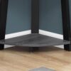 Bookshelf, Bookcase, Etagere, Corner, 5 Tier, For Office, Versatile Placement - Gray - Image 2