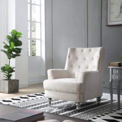 Elegant Armchair For Cozy Spaces - Ivory