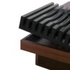 Italian Retro Inspired Acacia Wood Storage Coffee Table - Brown / Black - Image 17