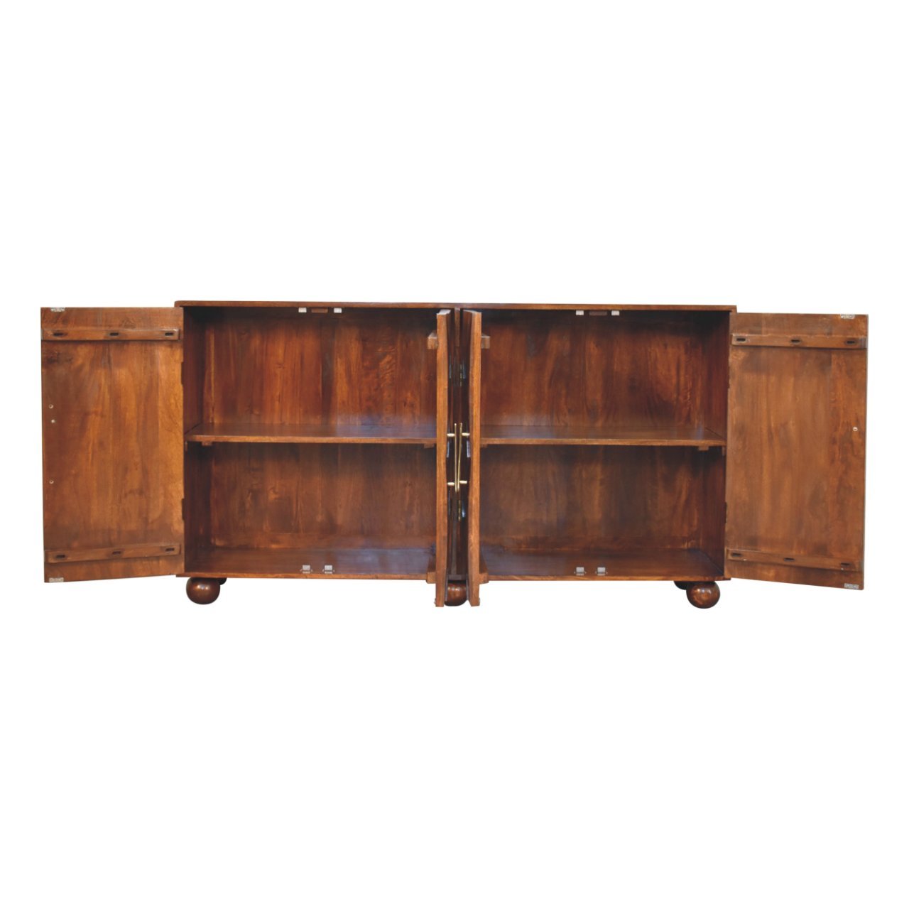 Wavecrest Cabinet, 4 Shelves - Chestnut - Image 4