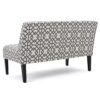 Contemporary Loveseat With Upholstered Fabric And Birch Wood Legs - Gray - Image 8