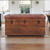 Buffalo - Hide Leather Storage Trunk - Brown - Image 2