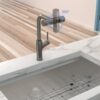 Modern 360° Pull Down Kitchen Faucet With 4 Spray Modes, Stainless Steel - Gunmetal Black - Image 6