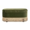 Serena - Oval Storage Bench Ottoman - Olive Green - Image 10