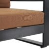 Giovanna Club Chair Outdoor Seating Fabric Metal - Orange - Image 5