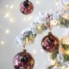 Christmas Ball Ornaments, Decorative Hanging Ball Christmas Tree Ornaments, For Holiday Party Decorations (Set of 12) - Red - Image 3