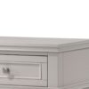 3 Drawer Nightstand With USB - Gray - Image 2