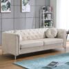 Elegant Contemporary Sofa - Ivory - Image 4