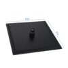 8" Square Rain Shower Head, Ceiling / Wall Mount Stainless Steel Bath Fixture - Matte Black - Image 3