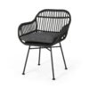 Outdoor Accent Chair With Steel Frame And Water Resistant Cushions (Set of 2) - Gray - Image 5