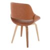 Fabrico - Mid-Century Modern Dining Chair (Set of 2) - Zebra / Camel - Image 4