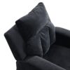 Kids Recliner Chair, Kids Upholstered Couch With One Cup Holder, Toddlers Recliner With Headrest And Footrest - Black - Image 14