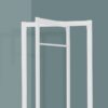 Coat Rack, Hall Tree, Free Standing, Hanging Bar, Entryway, For Contemporary & Modern - White - Image 4