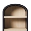 Modern 5 Shelf Open Arched Bookshelf - Black - Image 2