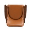 Accent Chair With Cushioned Seat, Brass Tipped Legs - Brown - Image 12