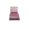 Velvet Chaise Lounge Indoor, Button Tufted Upholstered Chaise Lounge Chair With Pillow - Pink - Image 9