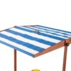 Kids Sandbox With Cover, Sand Box With Adjustable Canopy, Large Outdoor Cedar Sandpit For Backyard Play - Reddish Brown - Image 23