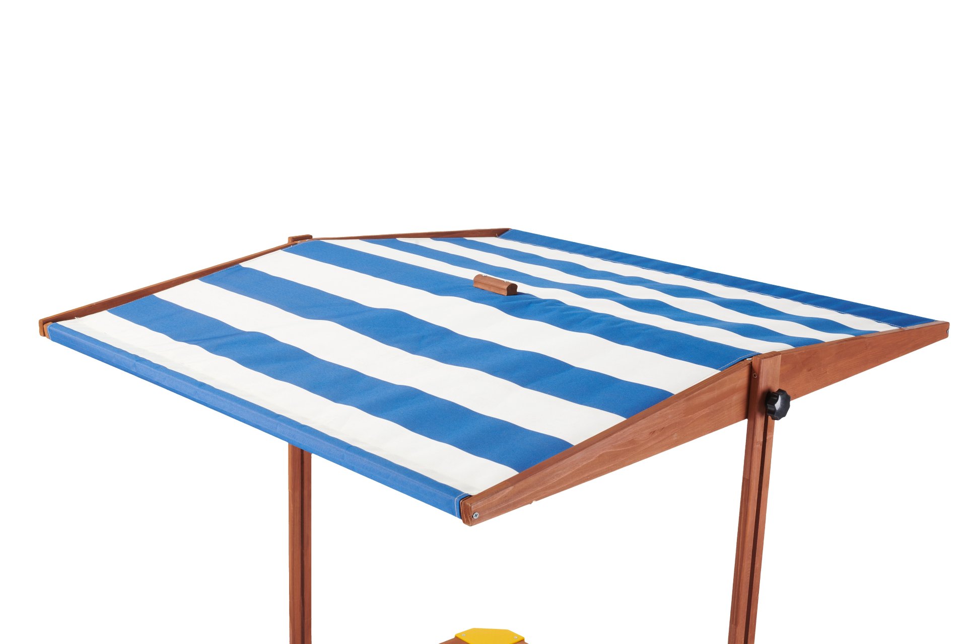 Kids Sandbox With Cover, Sand Box With Adjustable Canopy, Large Outdoor Cedar Sandpit For Backyard Play - Reddish Brown - Image 23