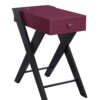 Fierce - Accent Table With Built In USB Port - Black / Burgundy - Image 8