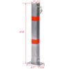 Steel Parking Bollard Pole Barrier With Lock,Square Design - Gray - Image 3