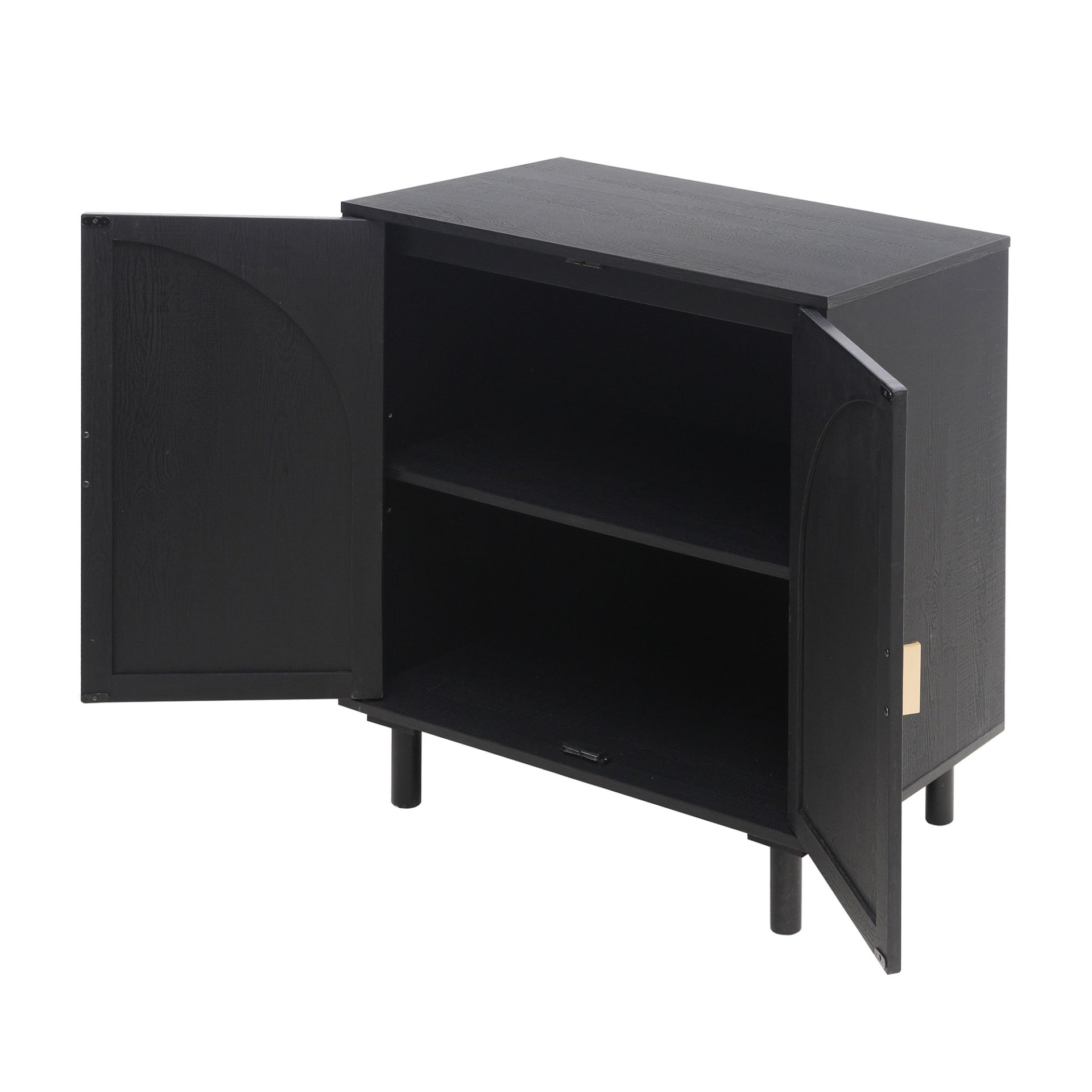 2 Door Cabinet, Suitable For Bedroom - Black - Image 17
