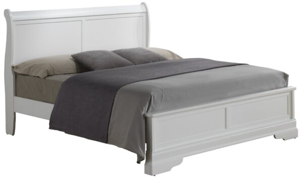 Full Bed Sleigh Design - White