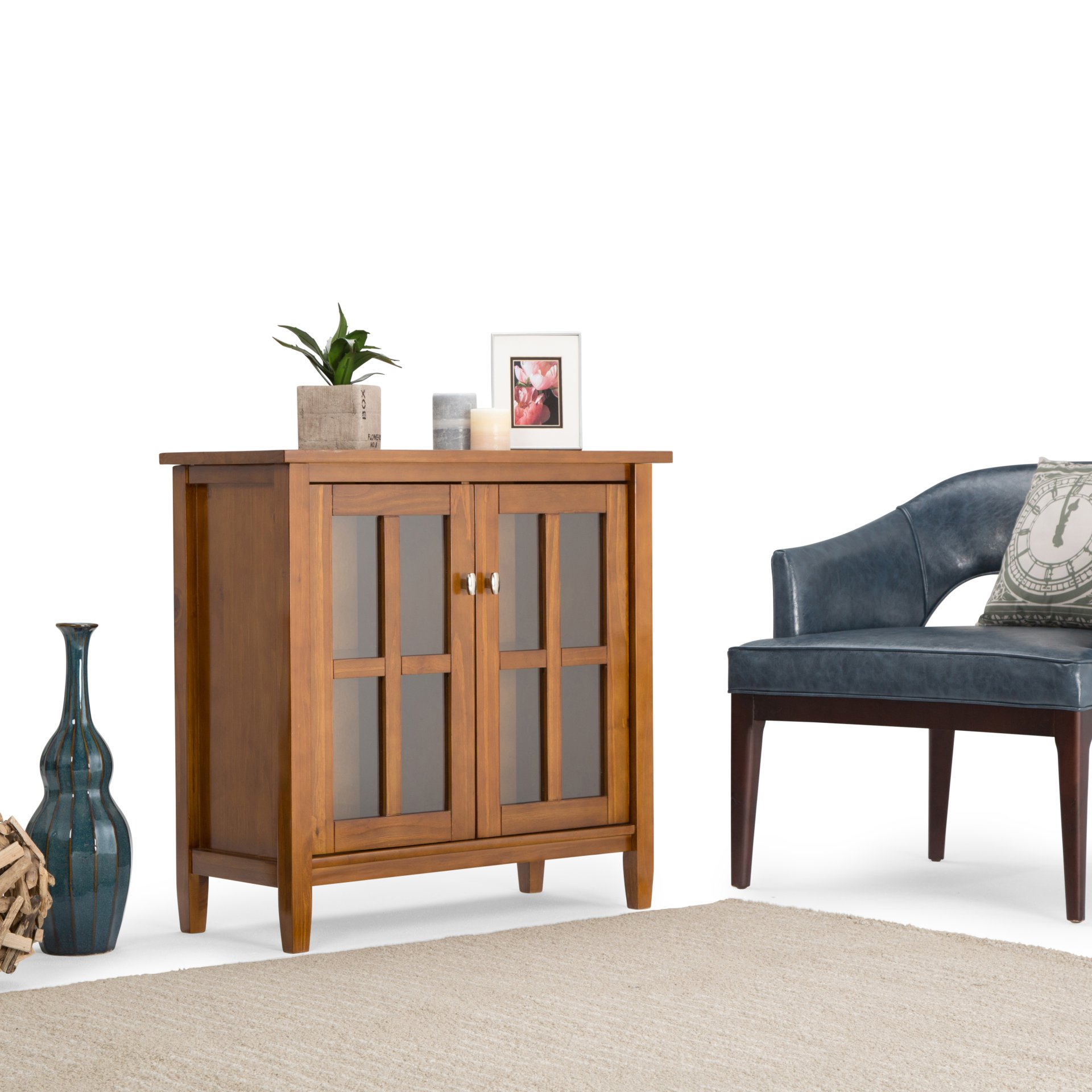 Warm Shaker - Low Storage Cabinet - Light Golden Brown - Image 8