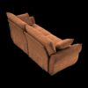Premium 2 Seater Sofa Ergonomic Design With High Resilience Foam Cushions, Modern Fabric - Burnt Orange - Image 9