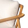 Mid Century Modern Outdoor Lounge Chair With Cushions Solid Wood For Patio, Garden, Balcony - Teak - Image 14