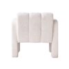 31.10" Wide Boucle Upholstered Accent Chair - Beige - Image 7