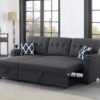 Sectional With Storage Chaise And Cupholder Armrest - Dark Gray - Image 9