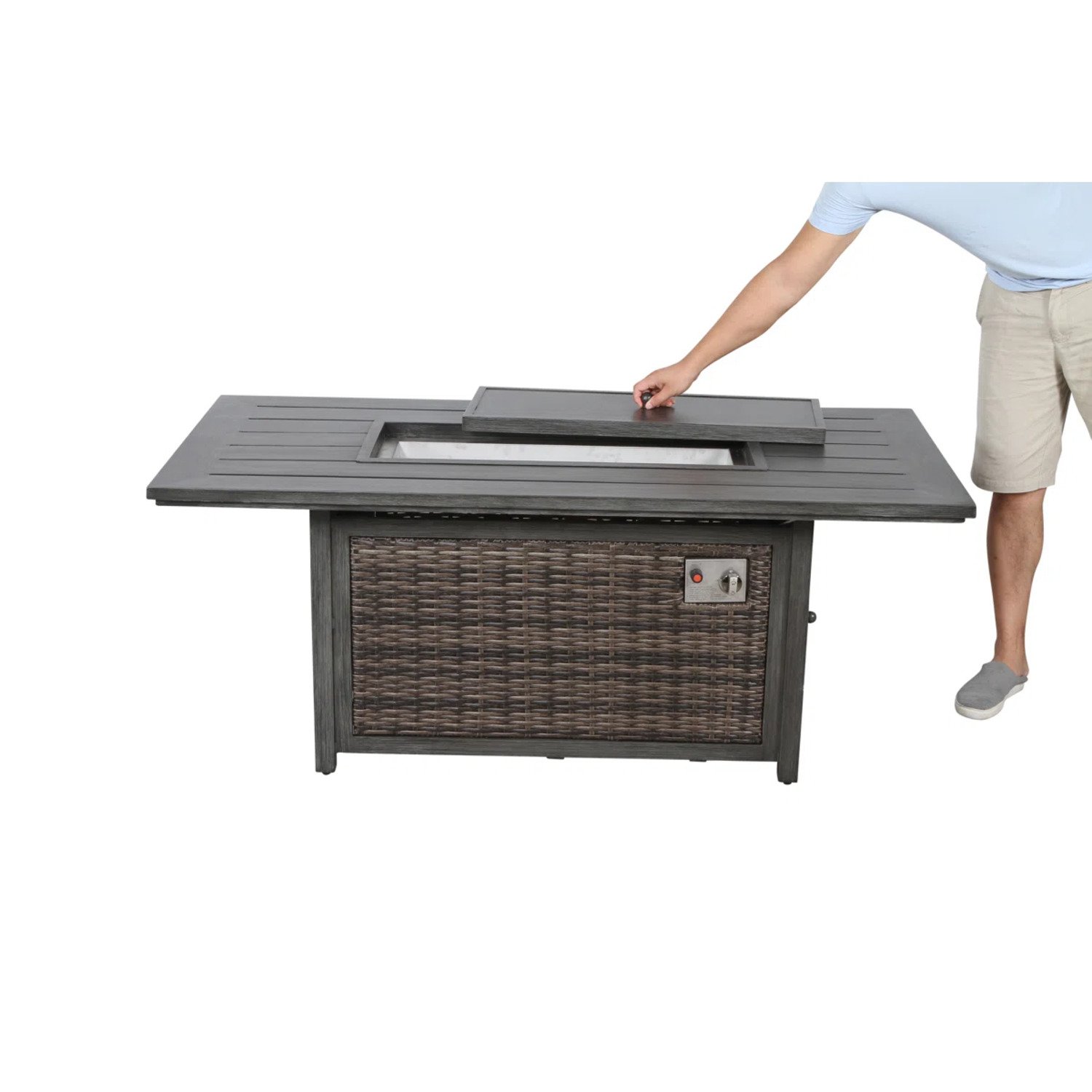 Propane Fire Pit Table - Espresso - Image 5